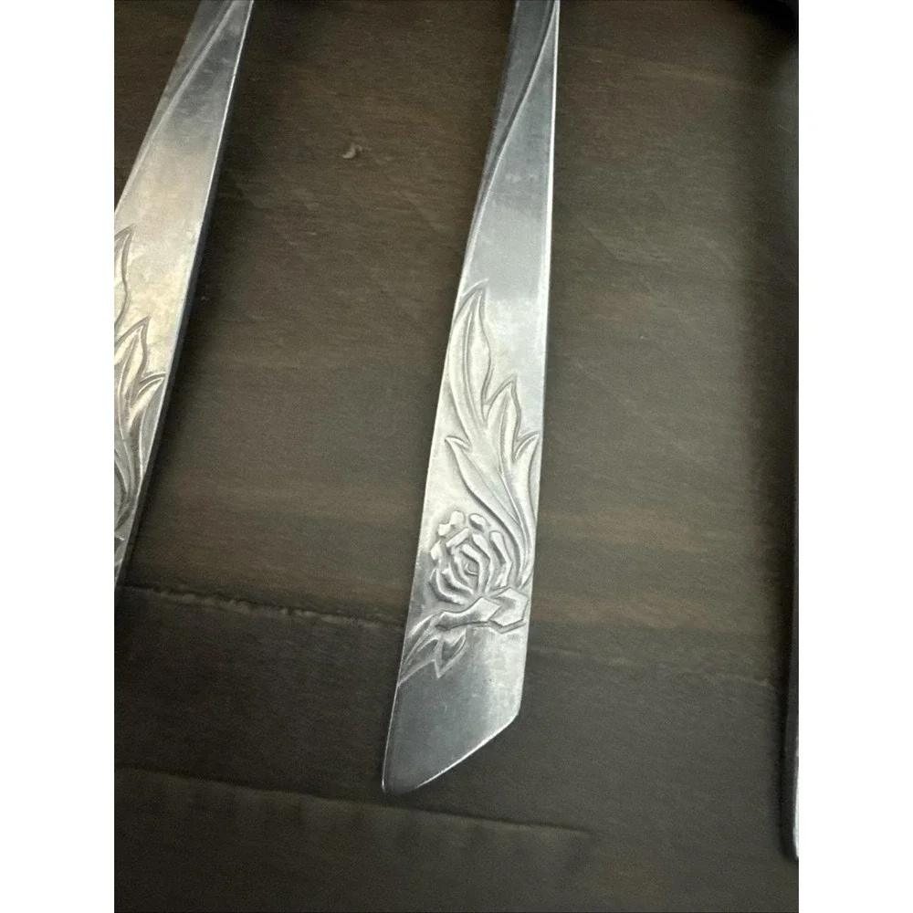 National Stainless NST12 Flatware Dinner Forks,Spoons Knives Japan Set Of 10